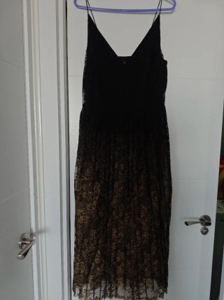 Vestido negro largo Easy Wear T.M