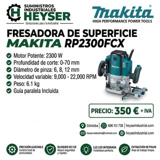 Fresadora Makita RP2300FCX Nueva