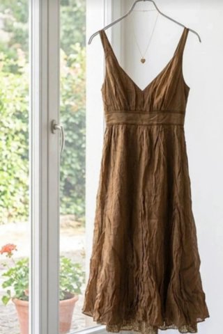 Vestido Massimo Dutti Marrón Talla L