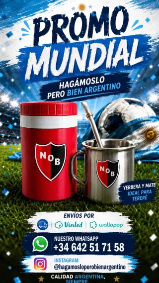 Set Yerbera y Mate Newell's Old Boys