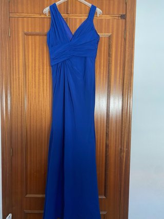 Vestido largo de fiesta azul