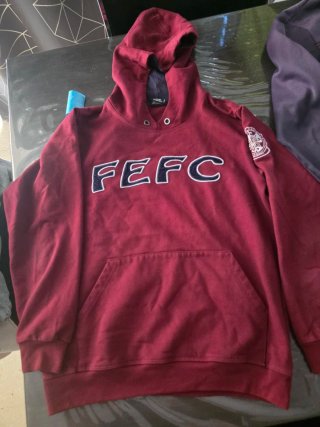 Chaqueta escolar uniforme/Sudadera granate capucha