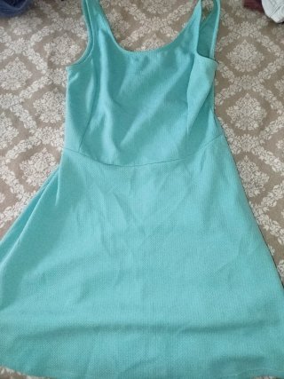 Vestido de tirantes Shana turquesa
