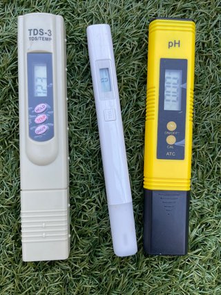 Set de 3 Medidores Digitales TDS y PH