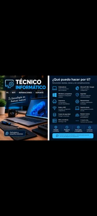 Tecnico informático | PC, Wifi y Reparaciones