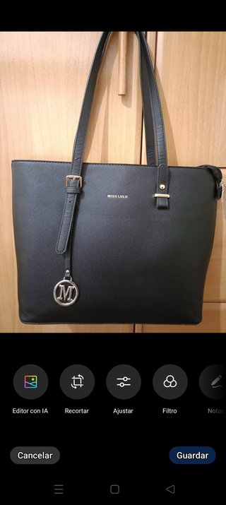 Bolso Tote Miss Lulu Negro
