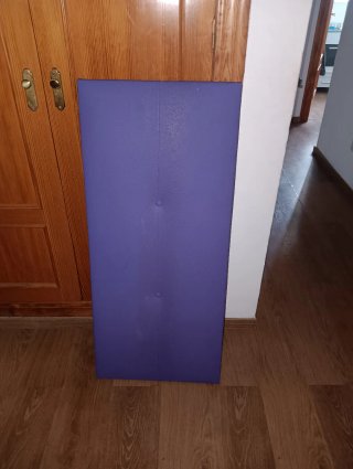 Cabecero de polipiel morado