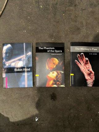 Lote 3 libros en inglés Oxford Bookworms, niveles