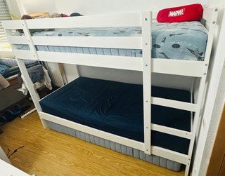 Litera de madera blanca IKEA