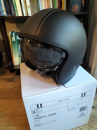 Casco Jet Negro Mate