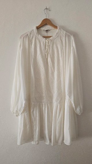 Vestido Boho Blanco Talla Única