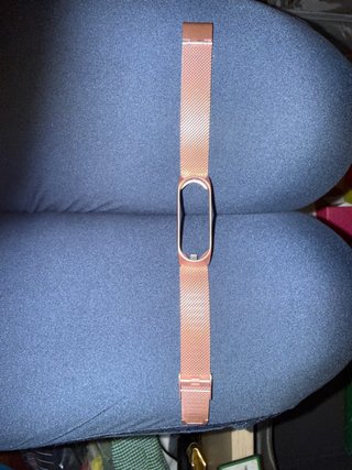 Correa de reloj metalizada dorada