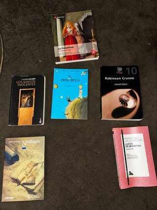 Lote 6 libros de literatura clásica y juvenil