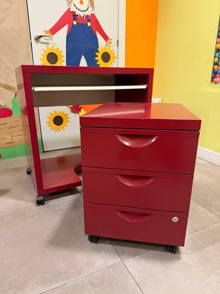 Mueble de ordenador y cajonera