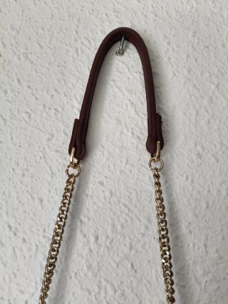 Bolso de hombro Mango burdeos