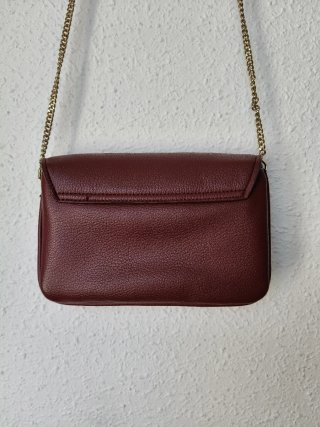 Bolso de hombro Mango burdeos