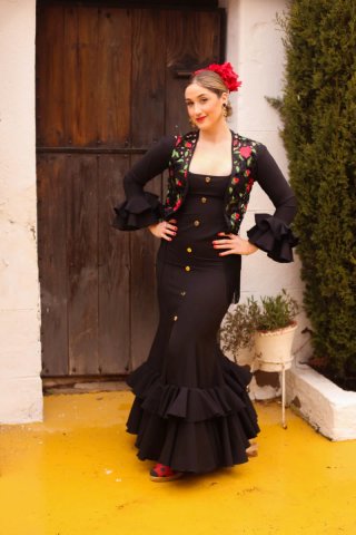 Traje de Flamenca Negro