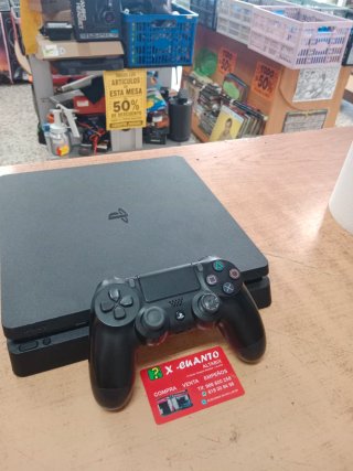 CONSOLA SONY PS4 SLIM 500GB CON COMANDO E CAVO