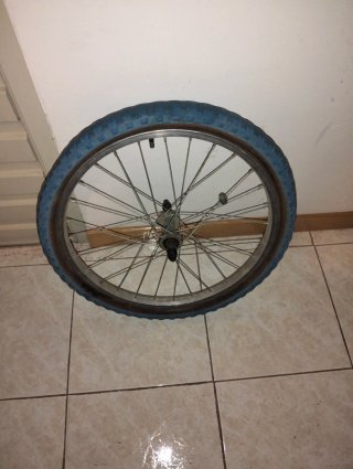 Rueda Delantera BMX Azul