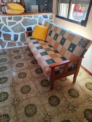 Sofá Cama Clic Clac Multicolor con arcón