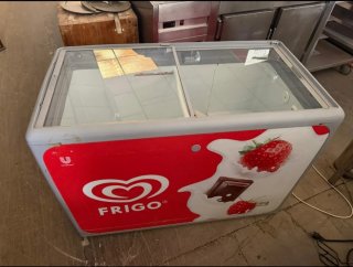 Congelador Frigo con Puertas de Cristal