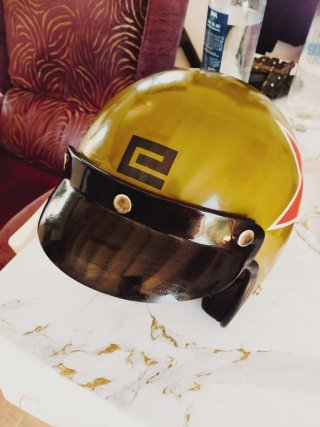 Casco de moto vintage