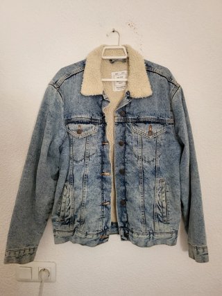Chaqueta Vaquera con Borreguito Pull&Bear