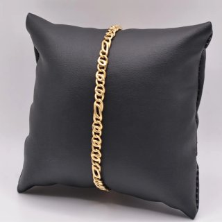 Pulsera Oro 18k Eslabones Entrelazados