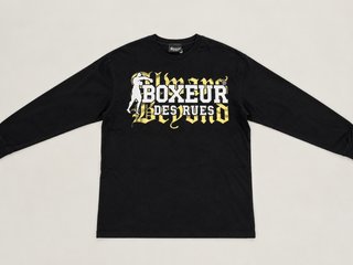 Camiseta Boxeur des Rues Manga Larga Negra XS