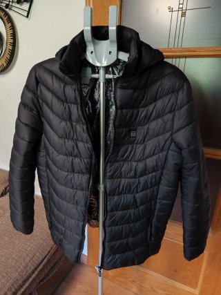 Abrigo Calefactable Negro Talla XL