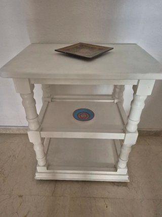 Mesita Auxiliar Blanca