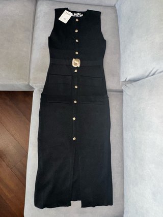 Abito in maglia nero