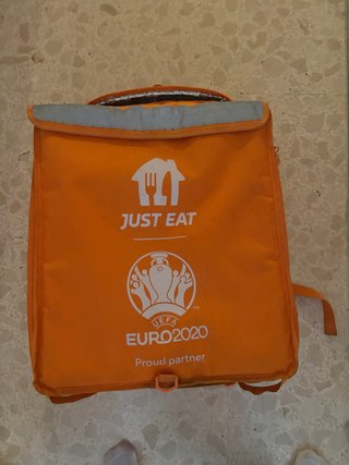Mochila reparto Just Eat en muy buen estado
