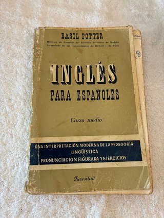 Libro Antiguo Inglés para Españoles - Basil Potter