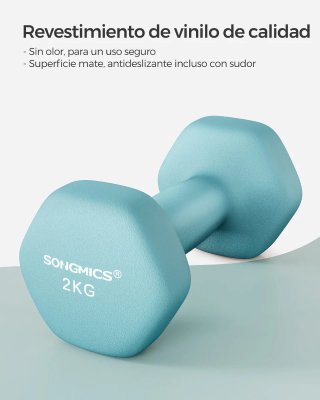 Set 2 Mancuernas 2kg Neopreno Songmics SYL904Q01
