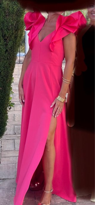 Vestido de fiesta largo rosa