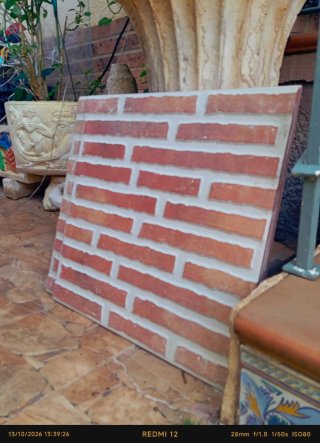 Azulejos con diseño de ladrillo visto