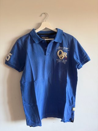 Polo de Manga Corta Azul Jack & Jones