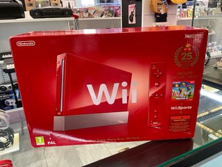 Nintendo Wii Edición Super Mario Bros Roja