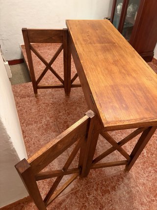 Tavolo consolle pieghevole in legno