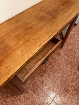 Tavolo consolle pieghevole in legno