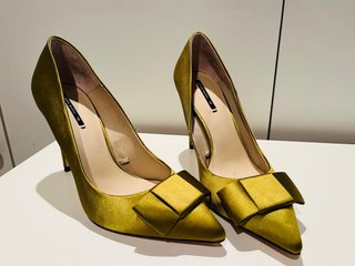 Zapatos verde lazo talla 38