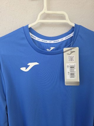 Camiseta Joma azul manga larga  Nueva