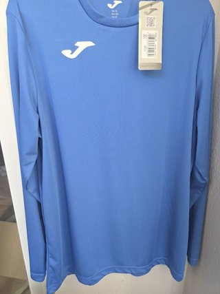 Camiseta Joma azul manga larga  Nueva