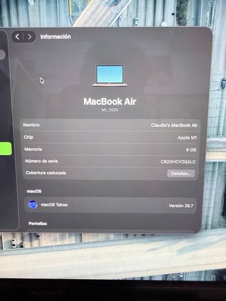 MacBook Air M1 Dorado