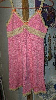 Camisola Rosa con Encaje Talla XS