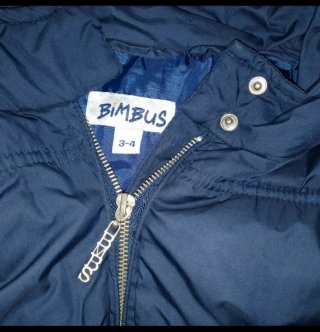 Piumino blu Bimbus bambina 3-4 anni