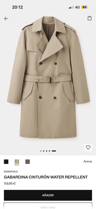 Gabardina Mango Beige