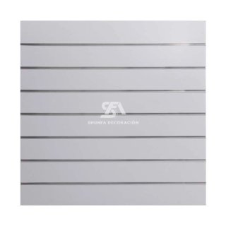 Panel de lamas blanco 120x120x1.8cm