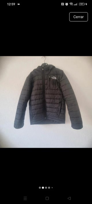 Chaqueta The North Face Negra Talla L JUNIOR